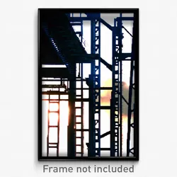 Pixel Art Poster - Steel Rise (8 Bit Psychedelic Trippy Weird Video Game Print)