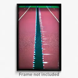 Pixel Art Poster - Little Track (8 Bit Psychedelic Trippy Video Game Print)