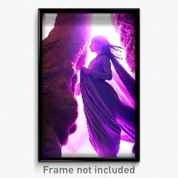 Pixel Art Poster - Velvety Outcropping (8 Bit Psychedelic Video Game Print)