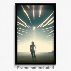 Pixel Art Poster - Amazing Desolation (8 Bit Psychedelic Video Game Print)
