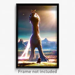 Pixel Art Poster - Spectacular Giant (8 Bit Psychedelic Trippy Video Game Print)