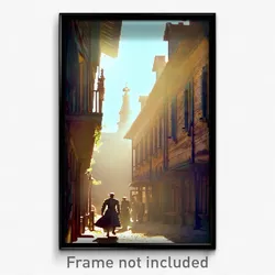 Pixel Art Poster - Old Fashioned Nation (8 Bit Psychedelic Video Game Print)