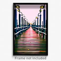 Pixel Art Poster - Nutty Boardwalk (8 Bit Psychedelic Trippy Video Game Print)
