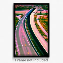 Pixel Art Poster - Uncommon Highway (8 Bit Psychedelic Trippy Video Game Print)