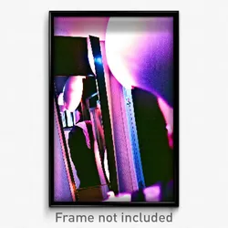 Pixel Art Poster - Distinct Mirror (8 Bit Psychedelic Trippy Video Game Print)