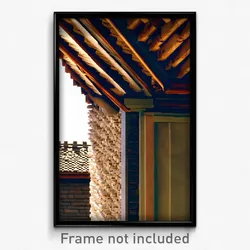Pixel Art Poster - Coarse Eaves (8 Bit Psychedelic Trippy Video Game Print)