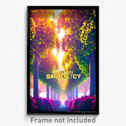 Pixel Art Poster - Leafy Baronetcy (8 Bit Psychedelic Trippy Video Game Print)