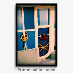 Pixel Art Poster - Nautical Aperture (8 Bit Psychedelic Trippy Video Game Print)
