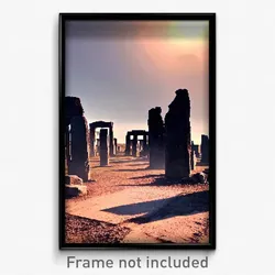 Pixel Art Poster - Barren Henge (8 Bit Psychedelic Trippy Video Game Print)