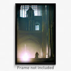 Pixel Art Poster - Murky Cathedral (8 Bit Psychedelic Trippy Video Game Print)