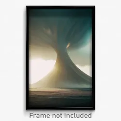 Pixel Art Poster - Warped Vicarge (8 Bit Psychedelic Trippy Video Game Print)