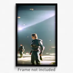 Pixel Art Poster - Ample Battlefield (8 Bit Psychedelic Trippy Video Game Print)