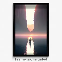 Pixel Art Poster - Brilliant Vista (8 Bit Psychedelic Trippy Video Game Print)
