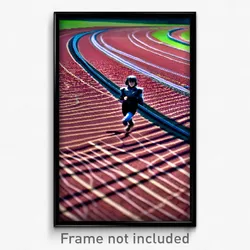 Pixel Art Poster - Little Track (8 Bit Psychedelic Trippy Video Game Print)