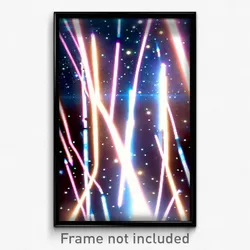 Pixel Art Poster - Notable Hyperspace (8 Bit Psychedelic Video Game Print)