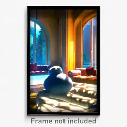 Pixel Art Poster - Plush Retreat (8 Bit Psychedelic Trippy Video Game Print)
