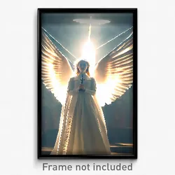Pixel Art Poster - Angelic Lancet (8 Bit Psychedelic Trippy Video Game Print)