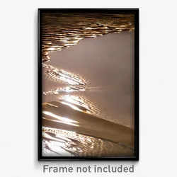 Pixel Art Poster - Bronze Sandbar (8 Bit Psychedelic Trippy Video Game Print)