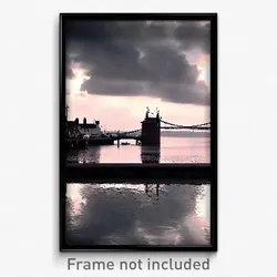 Pixel Art Poster - Gloomy Quay (8 Bit Psychedelic Trippy Weird Video Game Print)