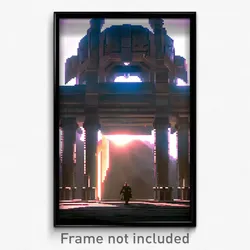 Pixel Art Poster - Warlike Empire (8 Bit Psychedelic Trippy Video Game Print)