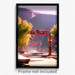 Pixel Art Poster - Well Made Mesa (8 Bit Psychedelic Trippy Video Game Print)