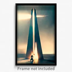 Pixel Art Poster - Big Arrowslit (8 Bit Psychedelic Trippy Video Game Print)