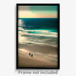 Pixel Art Poster - Beautiful Gulf (8 Bit Psychedelic Trippy Video Game Print)