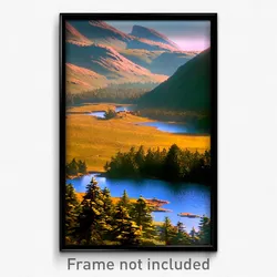 Pixel Art Poster - Hidden Loch (8 Bit Psychedelic Trippy Weird Video Game Print)