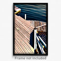 Pixel Art Poster - Esteemed Dock (8 Bit Psychedelic Trippy Video Game Print)