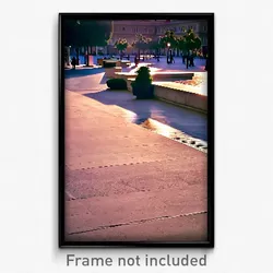 Pixel Art Poster - Homely Plaza (8 Bit Psychedelic Trippy Video Game Print)