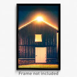 Pixel Art Poster - Coarse Outbuilding (8 Bit Psychedelic Video Game Print)
