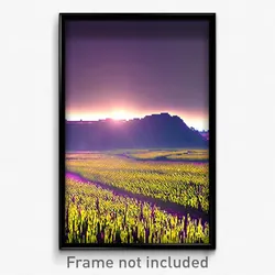 Pixel Art Poster - Meager Grassland (8 Bit Psychedelic Trippy Video Game Print)
