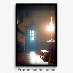 Pixel Art Poster - Familiar Parsonage (8 Bit Psychedelic Video Game Print)