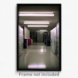 Pixel Art Poster - Gloomy Storage Room (8 Bit Psychedelic Video Game Print)