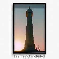 Pixel Art Poster - Meager Obelisk (8 Bit Psychedelic Trippy Video Game Print)