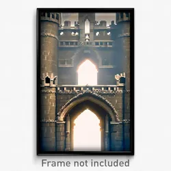 Pixel Art Poster - Immaculate Battlements (8 Bit Psychedelic Video Game Print)
