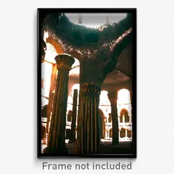 Pixel Art Poster - Old Catacombs (8 Bit Psychedelic Trippy Video Game Print)