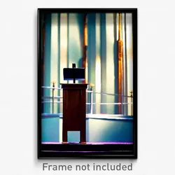 Pixel Art Poster - Cultured Pulpit (8 Bit Psychedelic Trippy Video Game Print)