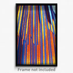 Pixel Art Poster - Striped Karst (8 Bit Psychedelic Trippy Video Game Print)