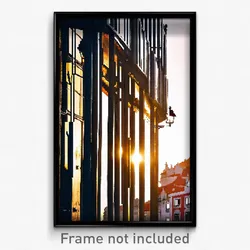 Pixel Art Poster - Creative Lisbon (8 Bit Psychedelic Trippy Video Game Print)