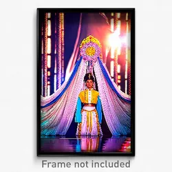 Pixel Art Poster - Elaborate Dais (8 Bit Psychedelic Trippy Video Game Print)