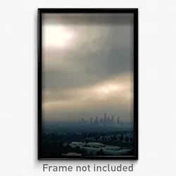 Pixel Art Poster - Gloomy Los Angeles (8 Bit Psychedelic Video Game Print)