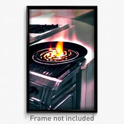 Pixel Art Poster - Swirly Stove (8 Bit Psychedelic Trippy Video Game Print)