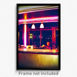 Pixel Art Poster - Conventional Bar (8 Bit Psychedelic Trippy Video Game Print)