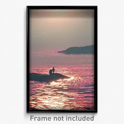 Pixel Art Poster - Lonely Shoals (8 Bit Psychedelic Trippy Video Game Print)