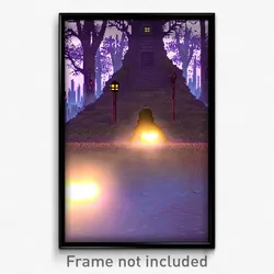 Pixel Art Poster - Haunted Glade (8 Bit Psychedelic Trippy Video Game Print)