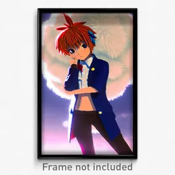 Pixel Art Poster - Fluffy Kame (8 Bit Psychedelic Trippy Weird Video Game Print)