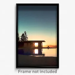 Pixel Art Poster - Meager Retreat (8 Bit Psychedelic Trippy Video Game Print)