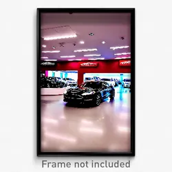 Pixel Art Poster - Incredible Car Dealership (8 Bit Video Game Print)