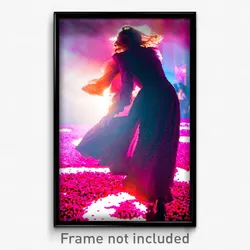 Pixel Art Poster - Rosy Fest (8 Bit Psychedelic Trippy Weird Video Game Print)